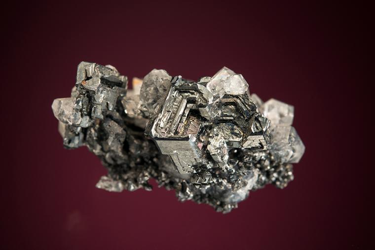 ACANTHITE with APOPHYLLITE